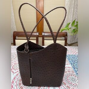 “Borse in Pelle”,  Brown Leather Bag.